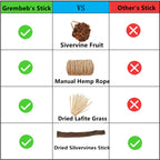 Grembeb Cat Silvervine Toys 7PCS Catnip Treat for Indoor Kitten Snack Cats Chew Stick for Self Play