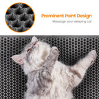 Cat Litter Mat - 34"X26" Honeycomb Double Layer, Urine Waterproof, and Easy to Clean
