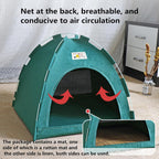 Cat Tent, Kitten Tent Cave Nest Bed, Portable Pet Cats Tents House for Little Dog, Folding House with Soft Mat for Small Animals All Seasons Indoor and Outdoor (14.2 X 14.2 X 11 INCH)