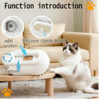 4 in 1 Cat Steam Brush, Usb-Powered Pet for Dogs & Cats | Instant Fog Deshedding Tool, Reduces Shedding & Flyaway Hair | Gentle Grooming Brush for Dog & Cat Hair Loss Control (Beige)