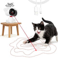 Risehigh Laser Cat Toys for Indoor Cats with Random Trajectory, 3 Modes & 2 Speeds, 360° Rotation, Rechargeable Automatic Interactive Toy for Bored Adult Cats & Kittens, White