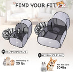 Dog Playpen with Surround Tunnel, Outdoor/Indoor Cat Playpen with Breathable Soft Sides， Cat Enclosure Tent for Small Animals, Portable Cat Tent with Carry Bag (Large)
