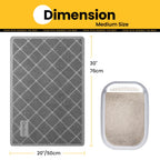 Cat Litter Mat, 30" X 20" Premium Durable PVC, Non-Slip, Less Waste, Urine Waterproof