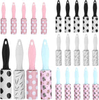 24 Pcs Lint Roller for Pet Hair Extra Sticky and Clothes,Mini Travel Lint Rollers Disposable Sheets Remove Dog/Cat Hair for Home Car Travel Use