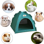 Cat Tent, Kitten Tent Cave Nest Bed, Portable Pet Cats Tents House for Little Dog, Folding House with Soft Mat for Small Animals All Seasons Indoor and Outdoor (14.2 X 14.2 X 11 INCH)