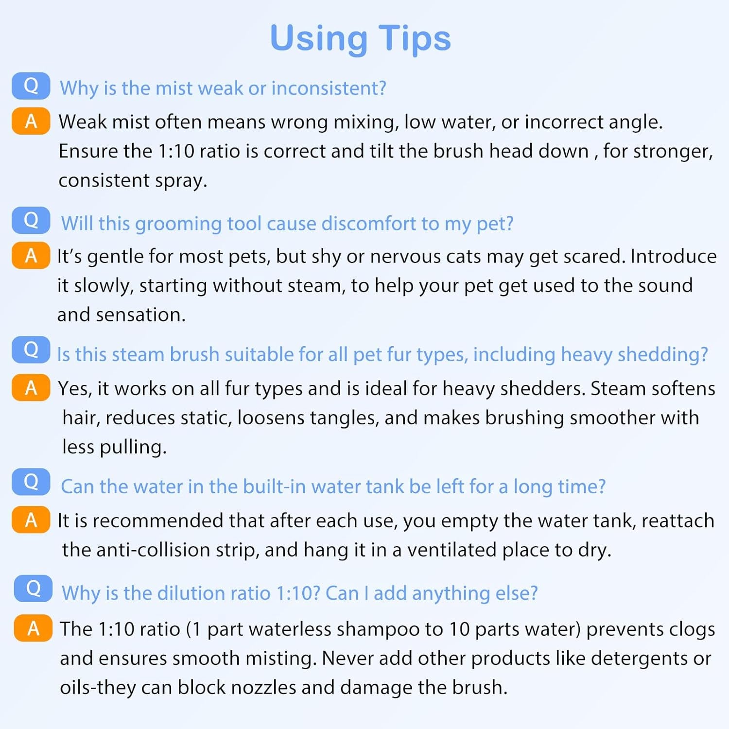 3-In-1 Pet Steam Brush for Dogs & Cats - Rechargeable Deshedding Tool with Gentle Mist, Self-Cleaning, Safe Rounded Tips