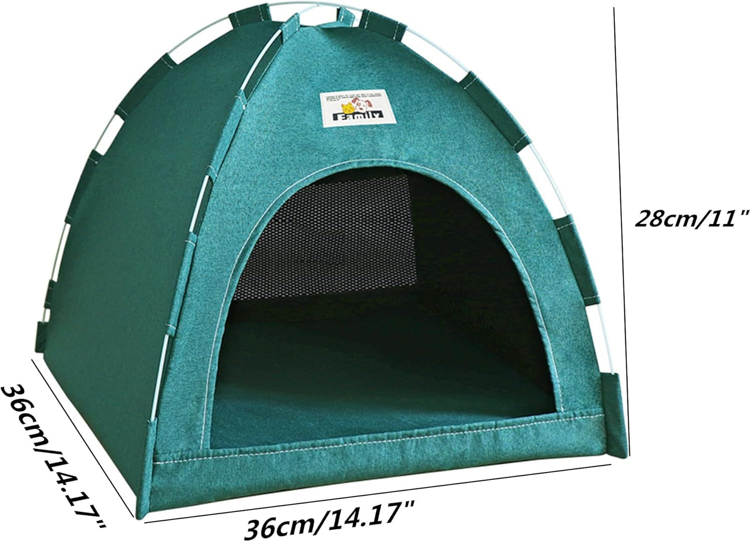 Cat Tent, Kitten Tent Cave Nest Bed, Portable Pet Cats Tents House for Little Dog, Folding House with Soft Mat for Small Animals All Seasons Indoor and Outdoor (14.2 X 14.2 X 11 INCH)