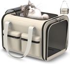 SnuggyCats Foldable Airline-Approved Cat Carrier — Soft Sided, Mesh Ventilation, Safety Leash