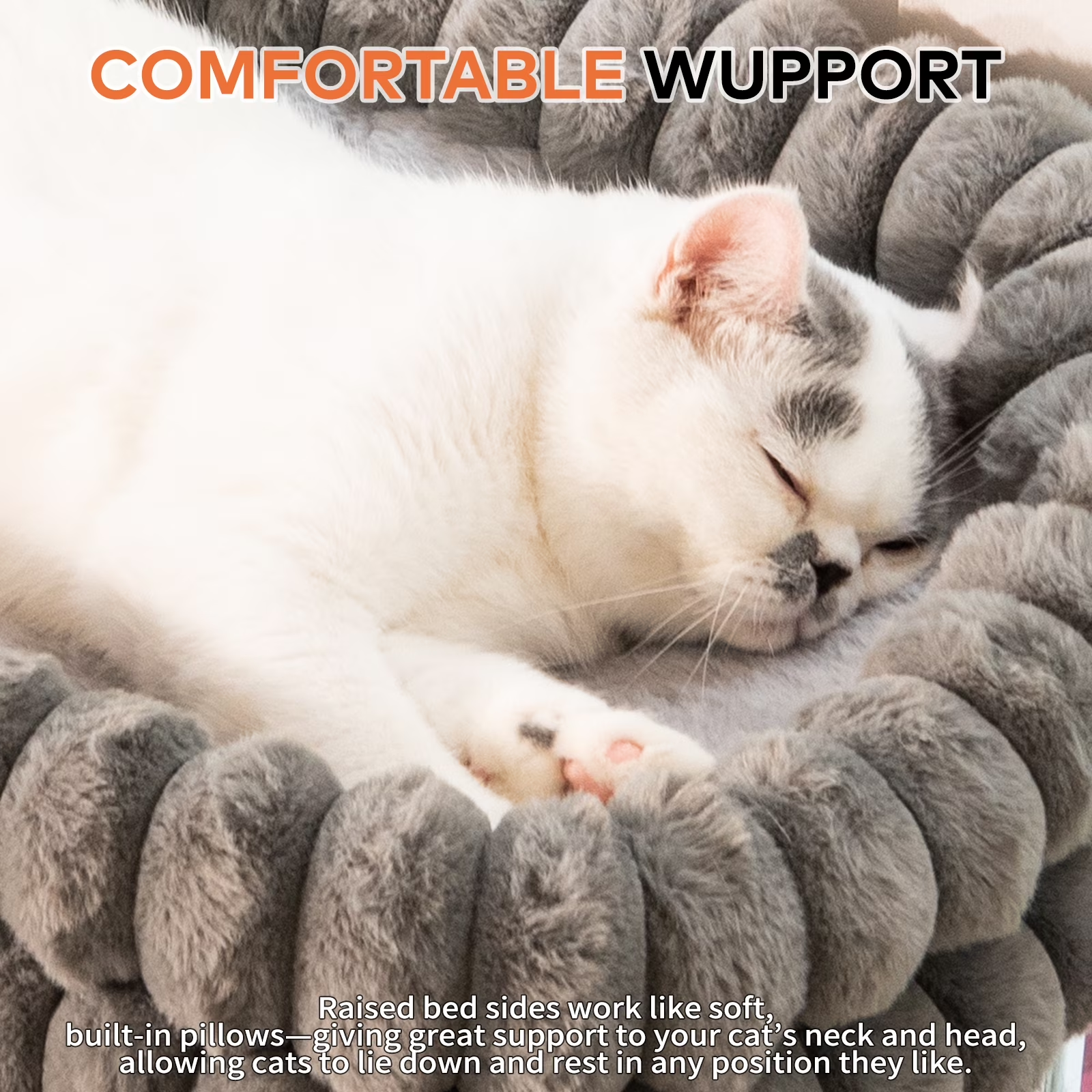 SnuggyCats Large Double-Layer Cat Window Hammock — 27"×15", Reversible, Gray