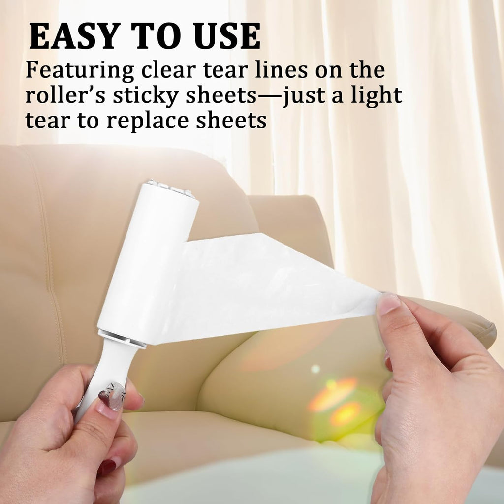 24 Pcs Lint Roller for Pet Hair Extra Sticky and Clothes,Mini Travel Lint Rollers Disposable Sheets Remove Dog/Cat Hair for Home Car Travel Use