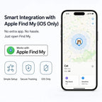 Cat Tracker Collar for Small Cats - Real Time Cat GPS Tracker No Monthly Fee, Pet Tracker for Cats Works with Apple Find My (Only Ios), No SIM Required (Collar + Black Tracker)