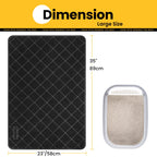 Cat Litter Mat, 35" X 23" Premium Durable PVC, Non-Slip, Less Waste, Urine Waterproof