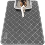 Cat Litter Mat, 30" X 20" Premium Durable PVC, Non-Slip, Less Waste, Urine Waterproof
