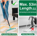 Large Lint Rollers for Pet Hair Extra Sticky, 11.8" Wide Giant Lint Roller with 53" Long Handle, Big Pet Hair Sticky Remover for Floor Carpets Couch Clothes (270 Sheets)
