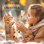Grembeb Cat Silvervine Toys 7PCS Catnip Treat for Indoor Kitten Snack Cats Chew Stick for Self Play